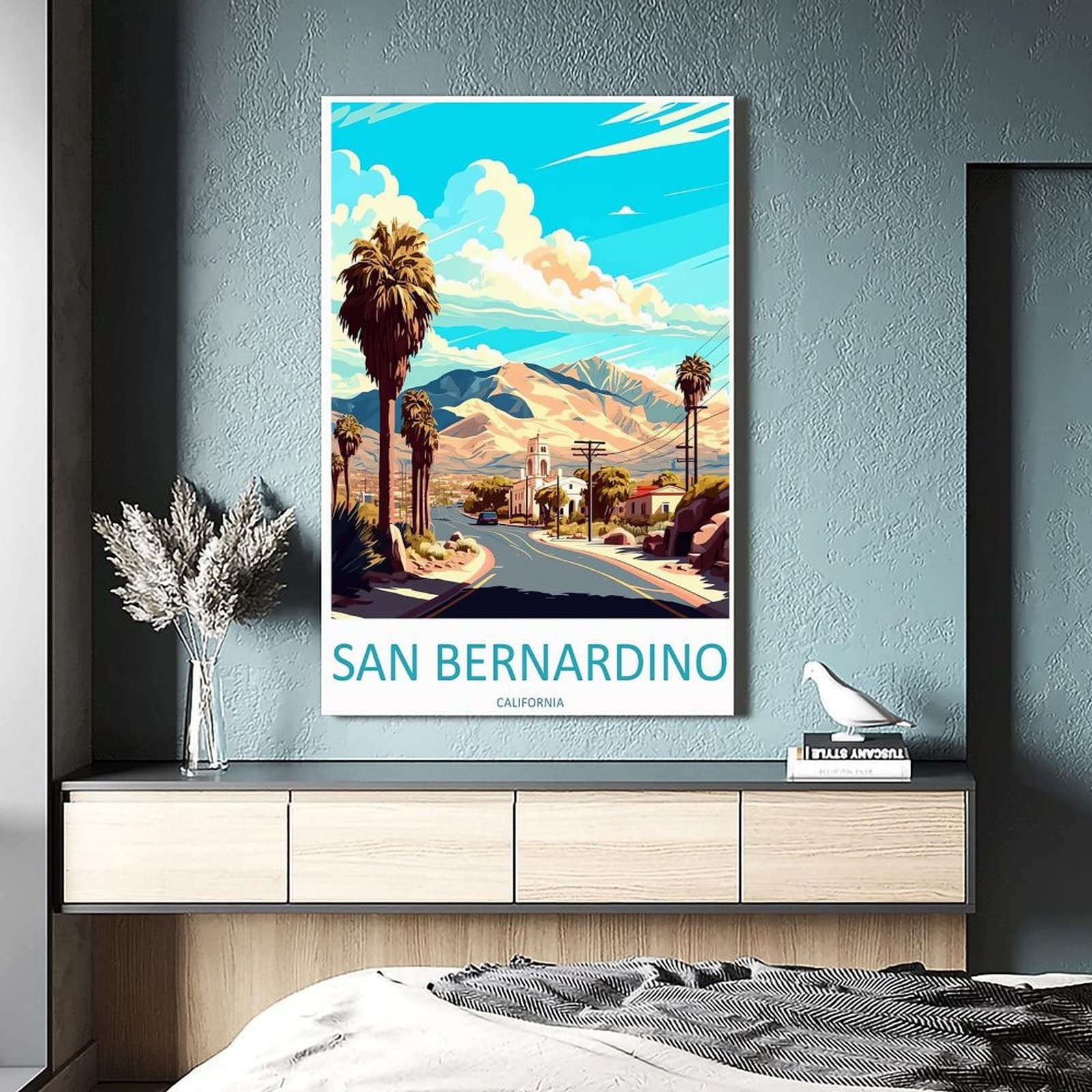 Amazon.com: San Bernardino California Vintage Travel Poster